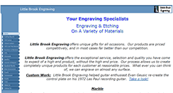 Desktop Screenshot of littlebrookengraving.com